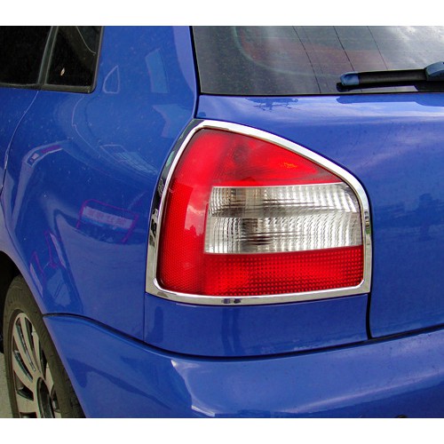圓夢工廠 AUDI 奧迪 A3 S3 8L 1996~2003 超質感 改裝 鍍鉻銀 車燈框 飾貼 後燈框 尾燈框