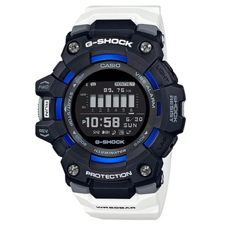 【CASIO】卡西歐 G-SHOCK 運動訓練紀錄 藍芽電子運動錶 GBD-100-1A7黑X白 原廠公司貨【關注折扣】