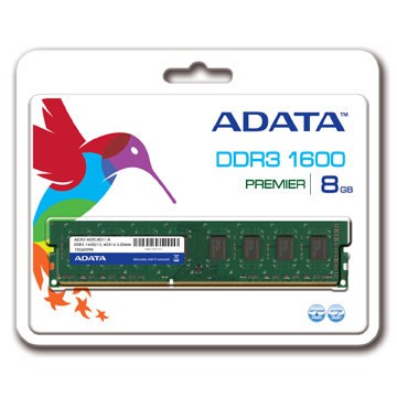 ADATA 威剛 8GB DDR3 1600