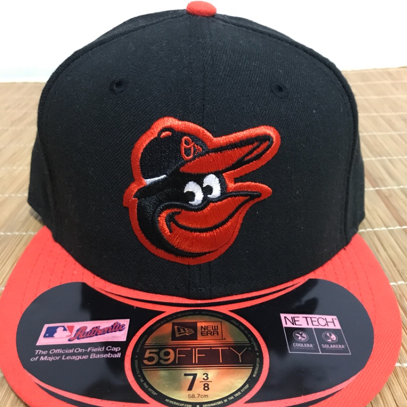 巴爾的摩金鶯隊 客場球員版棒球帽 黑橘 美國大聯盟 MLB New Era 全新正品 7 3/8 陳偉殷