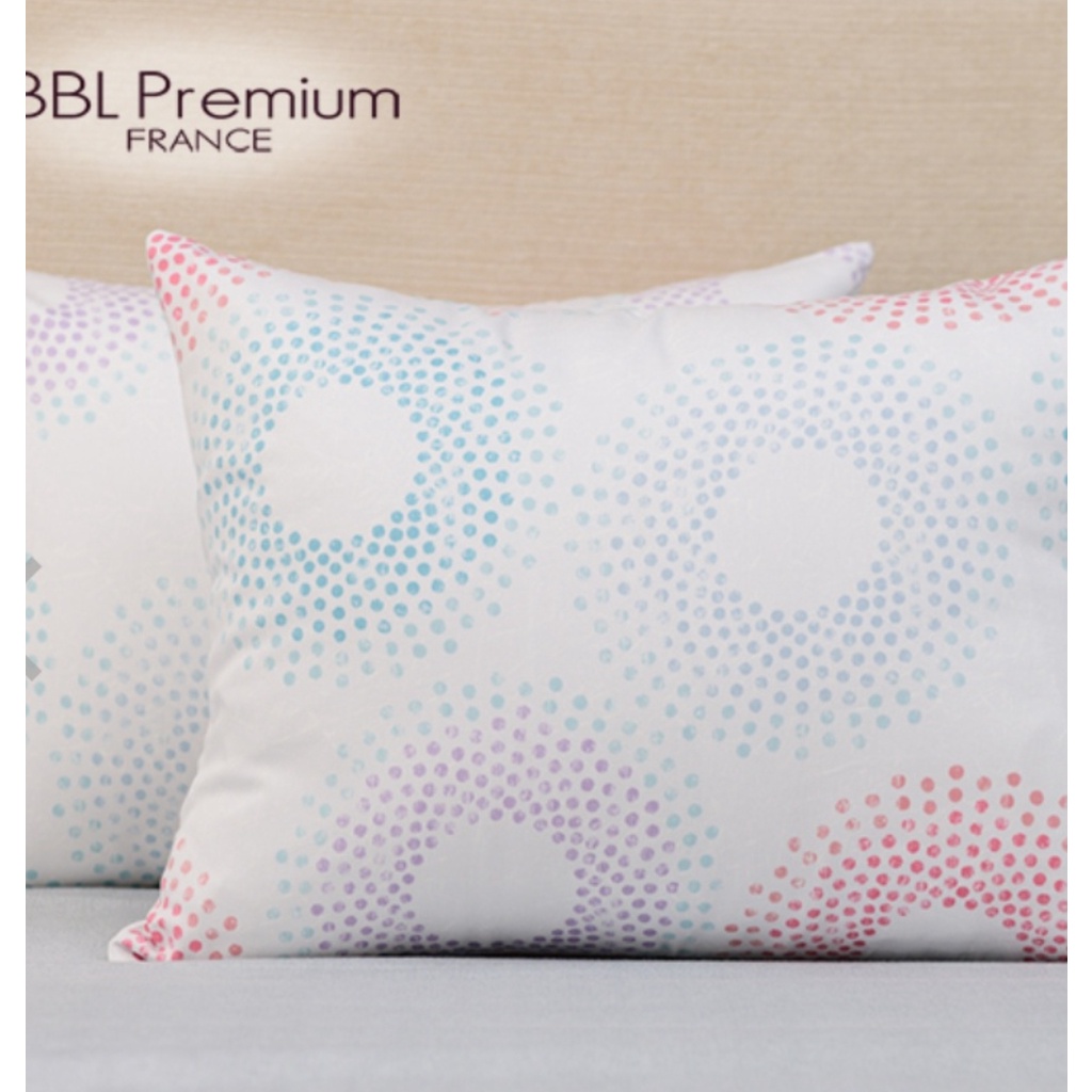 BBL Premium 紅色萬花筒 親柔棉印花美式枕套