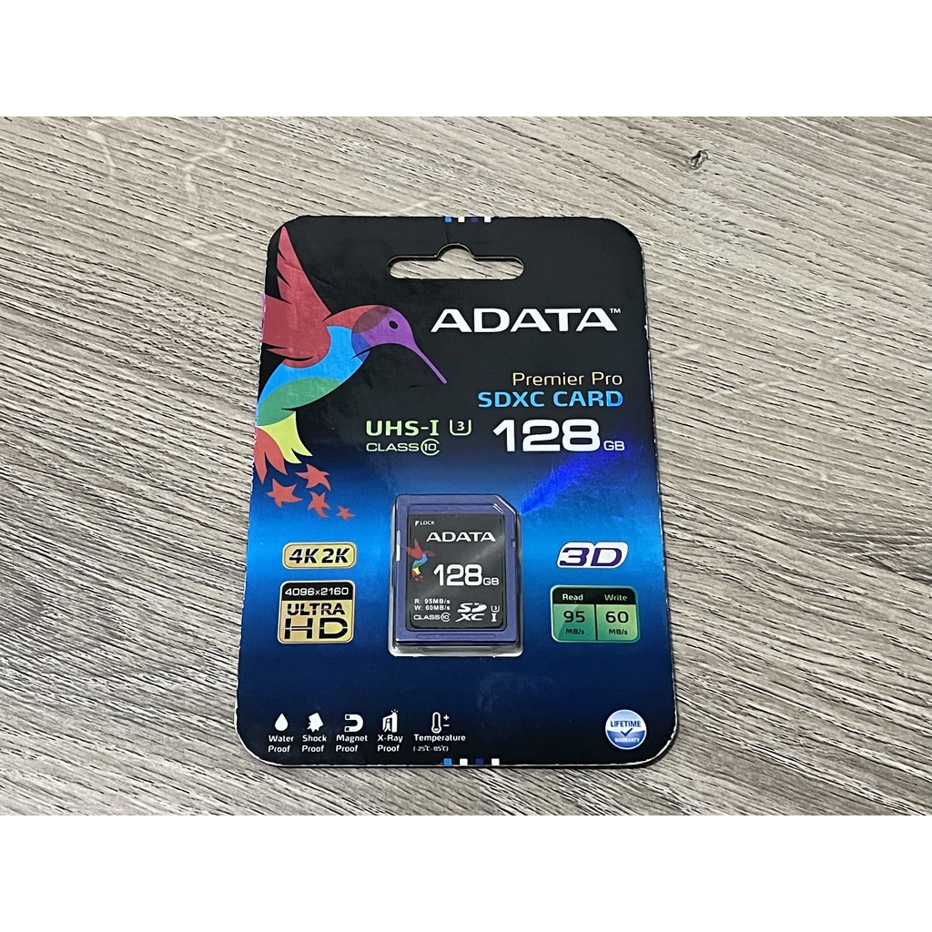 1111優惠活動 Premier Pro SDXC UHS-I U3 V30 128G 記憶卡 ADATA 威剛