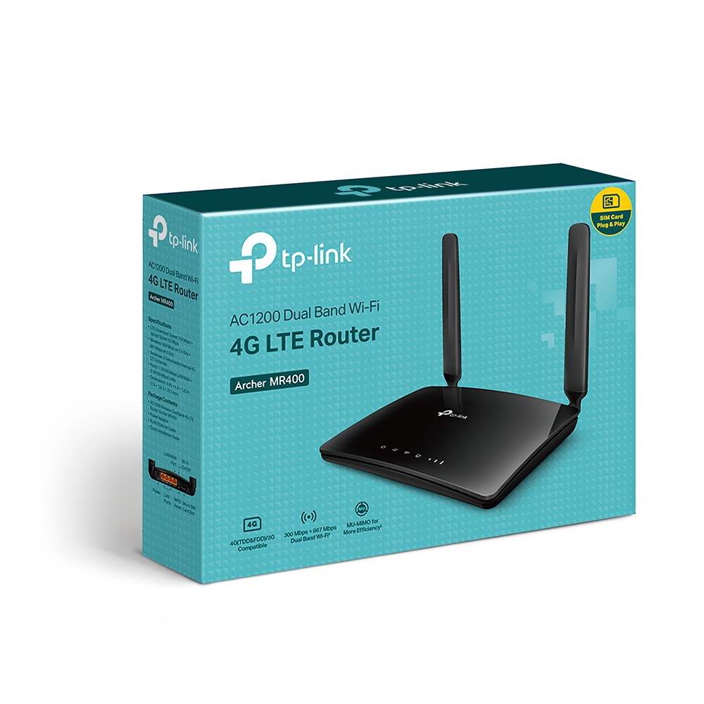 MR400 含發票~TP-Link Archer MR200 AC750 無線雙頻 4G 路由器 SIM卡分享器