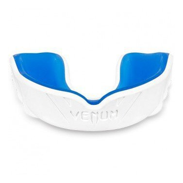 『VENUM旗艦館』UFC格鬥專用拳擊雙色護齒ＭＭＡ名牌VENUM高級mma散打護齒~跆拳道護齒～挑戰者系列護具-白藍