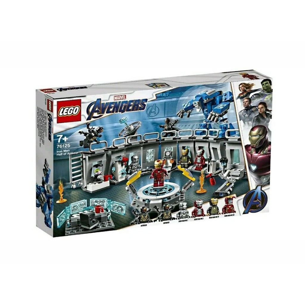 LEGO-復仇者聯盟-鋼鐵人格納庫基地 76125