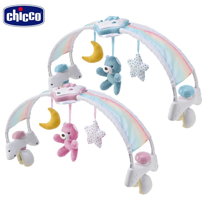 Chicco 2合1彩虹柔光音樂拱橋 /床邊音樂鈴.音樂夜燈.安撫玩具