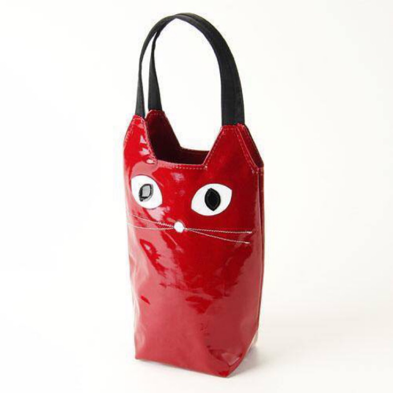 日本製～貓咪 PVC 直立防水手提袋 / 水壺提袋