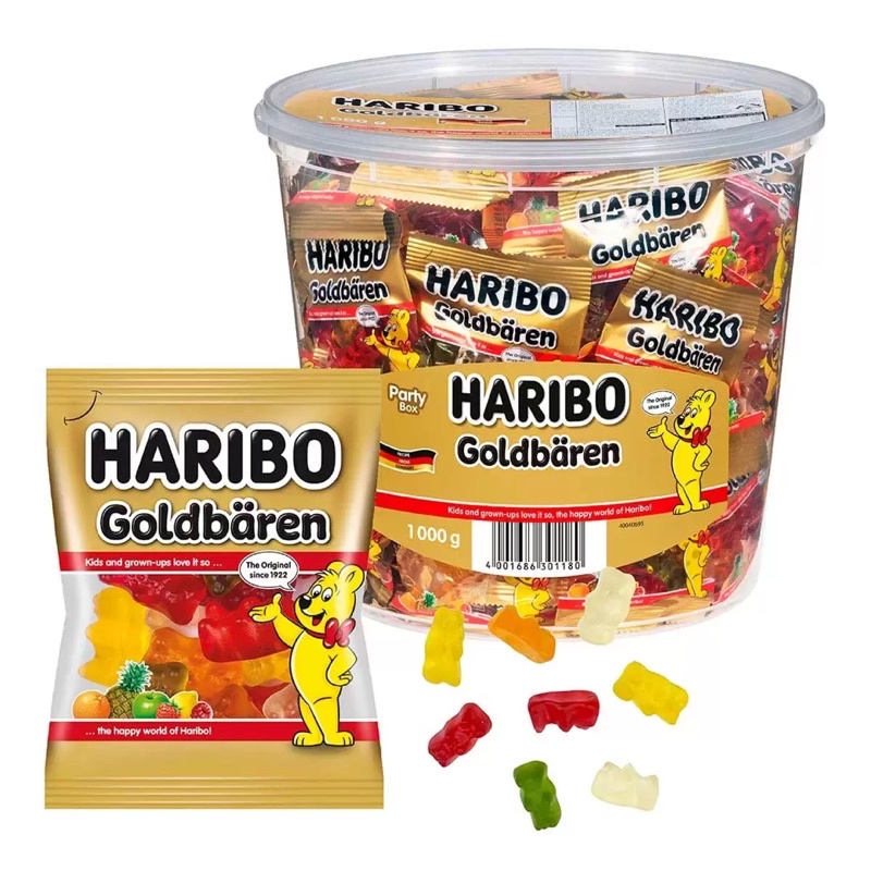 Costco 德國 HARIBO哈瑞寶金熊軟糖 哈瑞寶 軟糖 整桶 分享包 獨立包裝 好市多代購