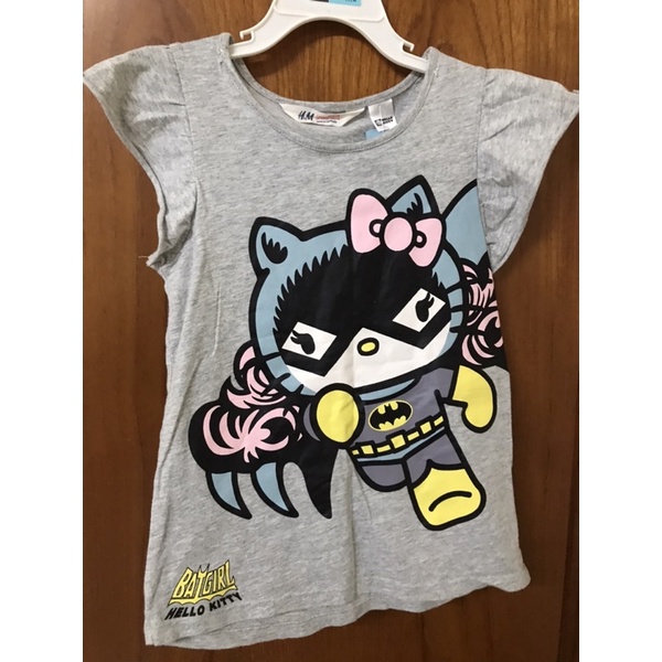 H&amp;M 女童 Hello Kitty上衣 T恤 6-8歲