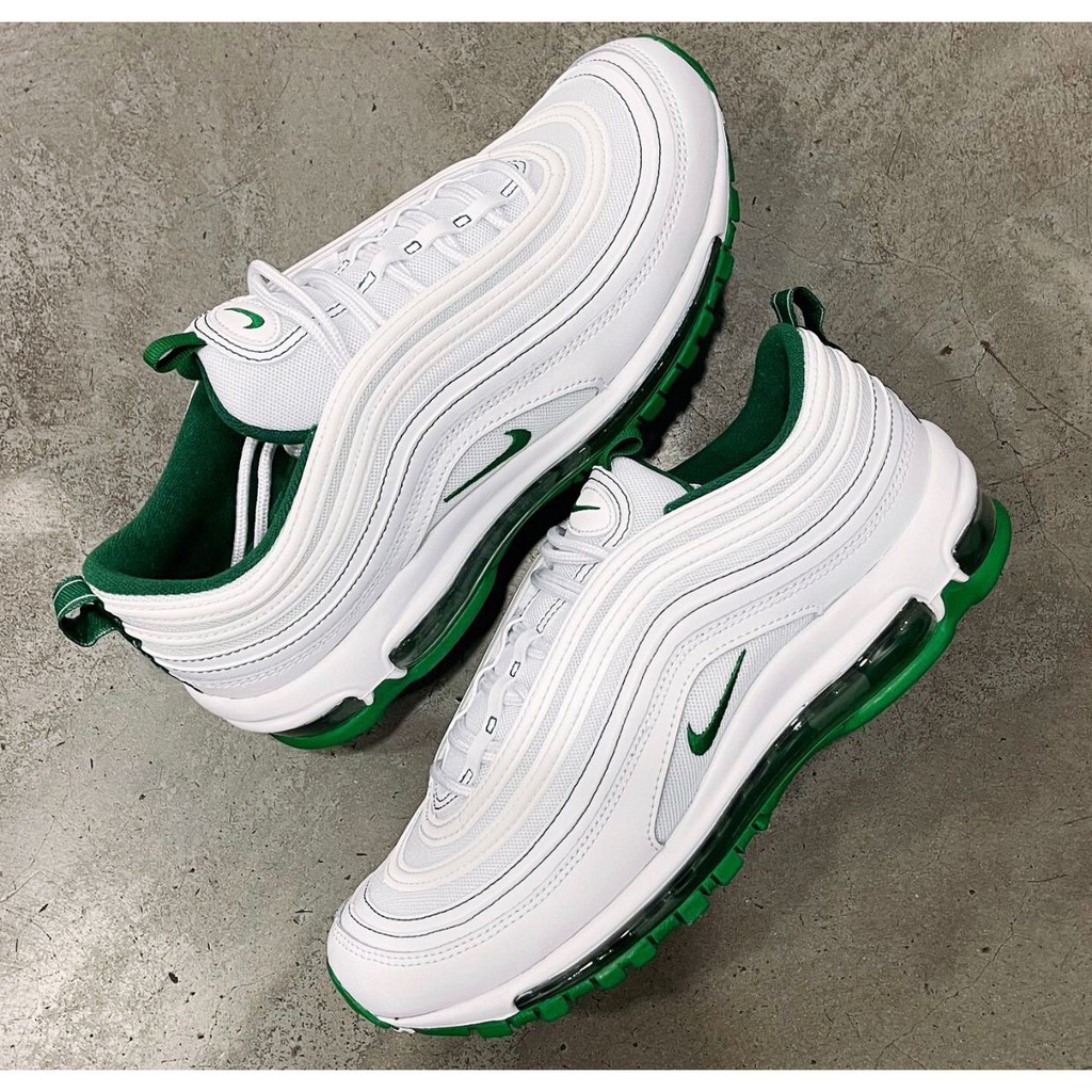 nike air max 97 green and white