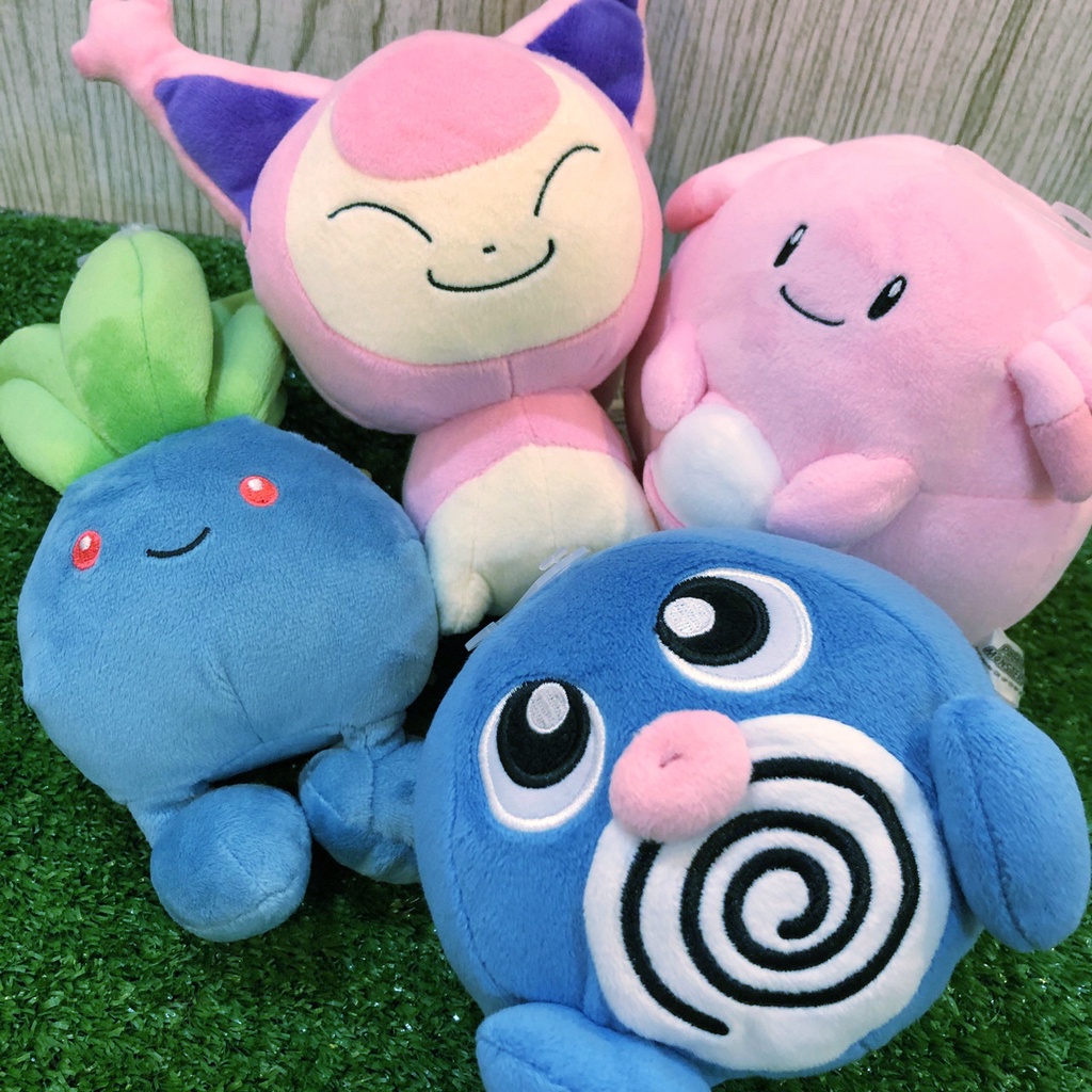 【悠然小舖】日本進口 正版 神奇寶貝 寶可夢 精靈寶可夢 蚊香蝌蚪 吉利蛋 走路草 向尾喵 娃娃 絨毛 玩偶 擺飾