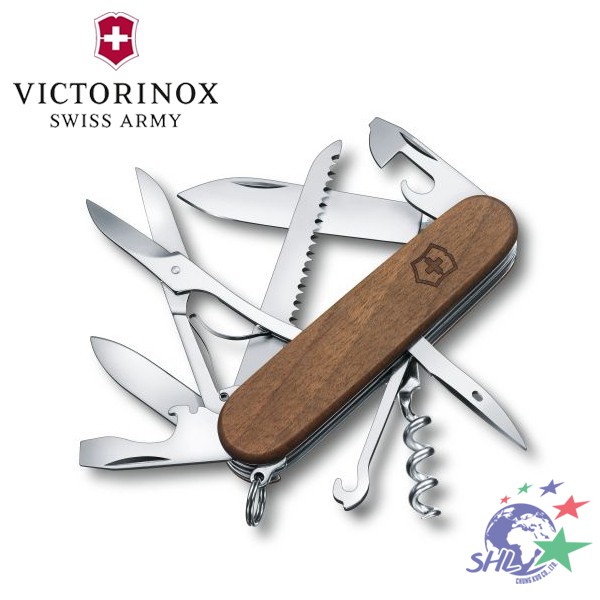 VICTORINOX 維氏瑞士刀 Huntsman 13用用瑞士刀 /胡桃木製/1.3711.63(VN282)【詮國】