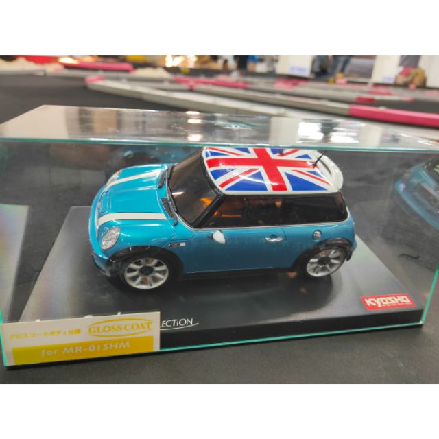 代售 KYOSHO MINI-Z 絕版車殼 迷你奧斯丁MINI COOPER S藍色 英國國旗款 (MZG108UMB)