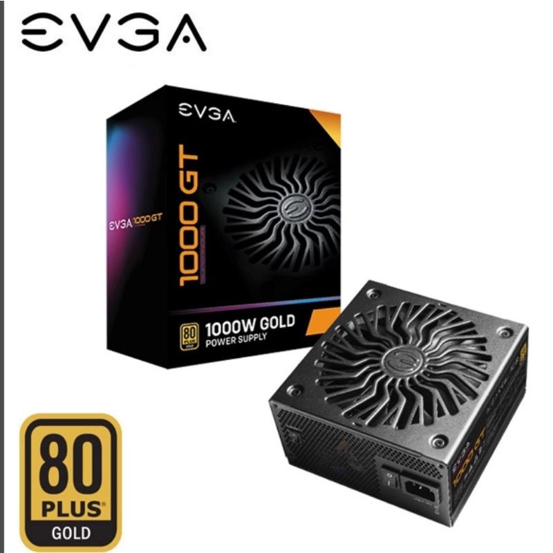 EVGA 1000W GT /雙8/金牌/全模組/全日系/DC-DC/ECO風扇/10年保,