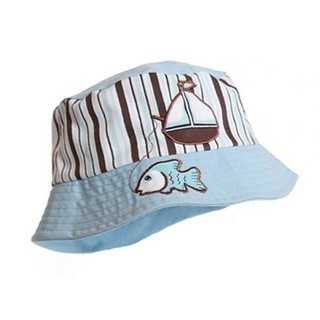 【美國 Jamie Rae】寶寶帽 / 遮陽帽 抗UV防曬 悠閒藍色海洋款