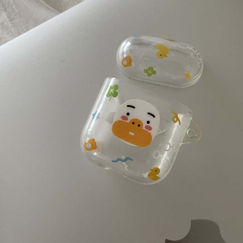 KAKAO Tube airpods 一代 透明 塑膠 保護殼 （二手）