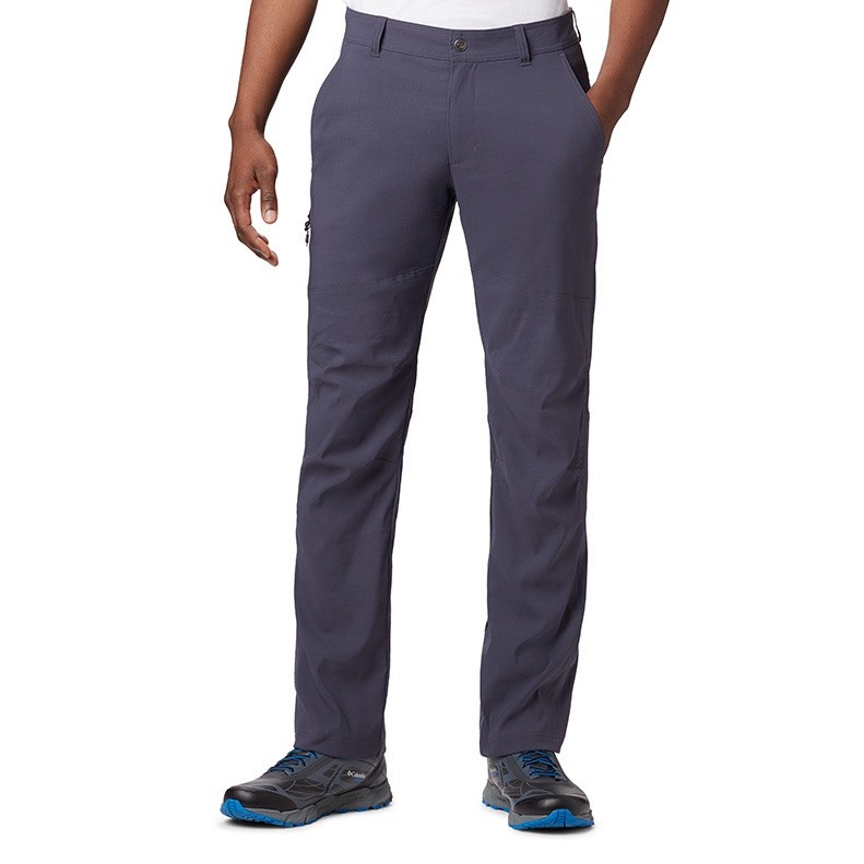 【Columbia】UAE02040 男款 Omni-Heat 鋁點刷毛保暖褲 深藍