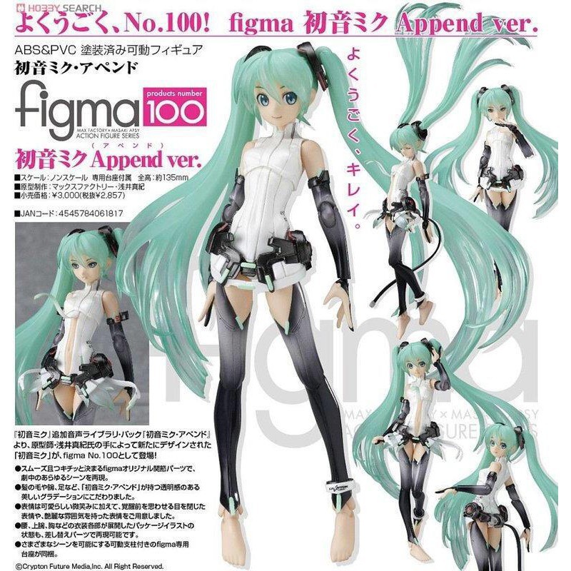 Figma 100 初音未來 MIKU Append Ver.紀念擴充版