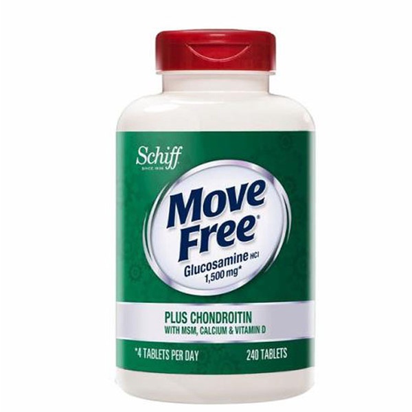 Move Free 益節葡萄糖胺 軟骨素 MSM 維生素D 鈣錠 240錠  CA363984