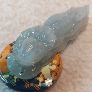 白冰起膠 精雕 蜥蜴(變色龍)天然緬甸玉 A貨翡翠🦎今非昔比🦎 玉牌玉墬項鍊掛件吊墬現貨【92jade 遇見善緣】