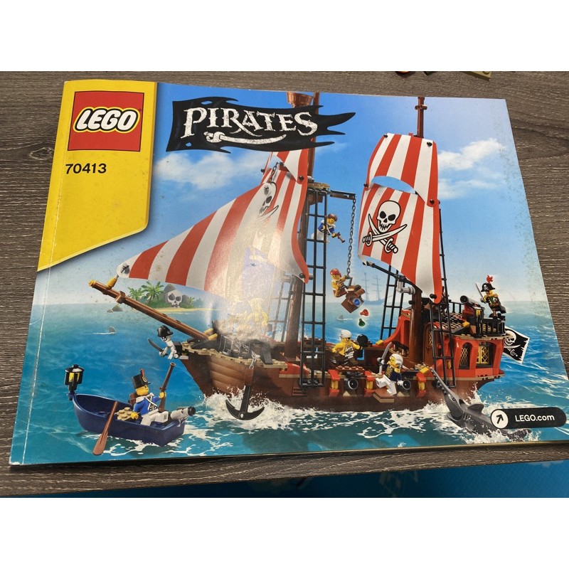 樂高 LEGO 70413 二手 海盜船 海盜 單售載具 請詳閱內容 有書無盒 無人偶