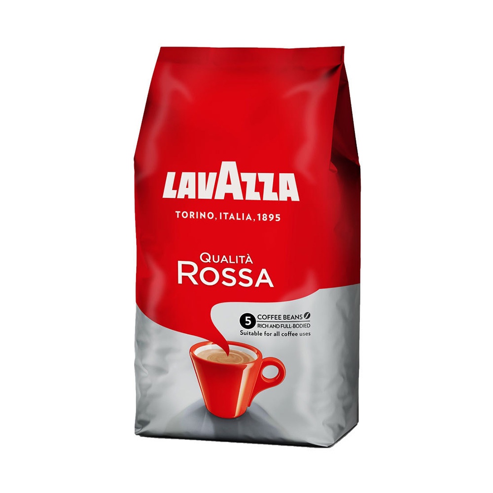 【義大利LAVAZZA】Rossa極品紅牌咖啡豆(1KG) 即期品效期至2023/8/30