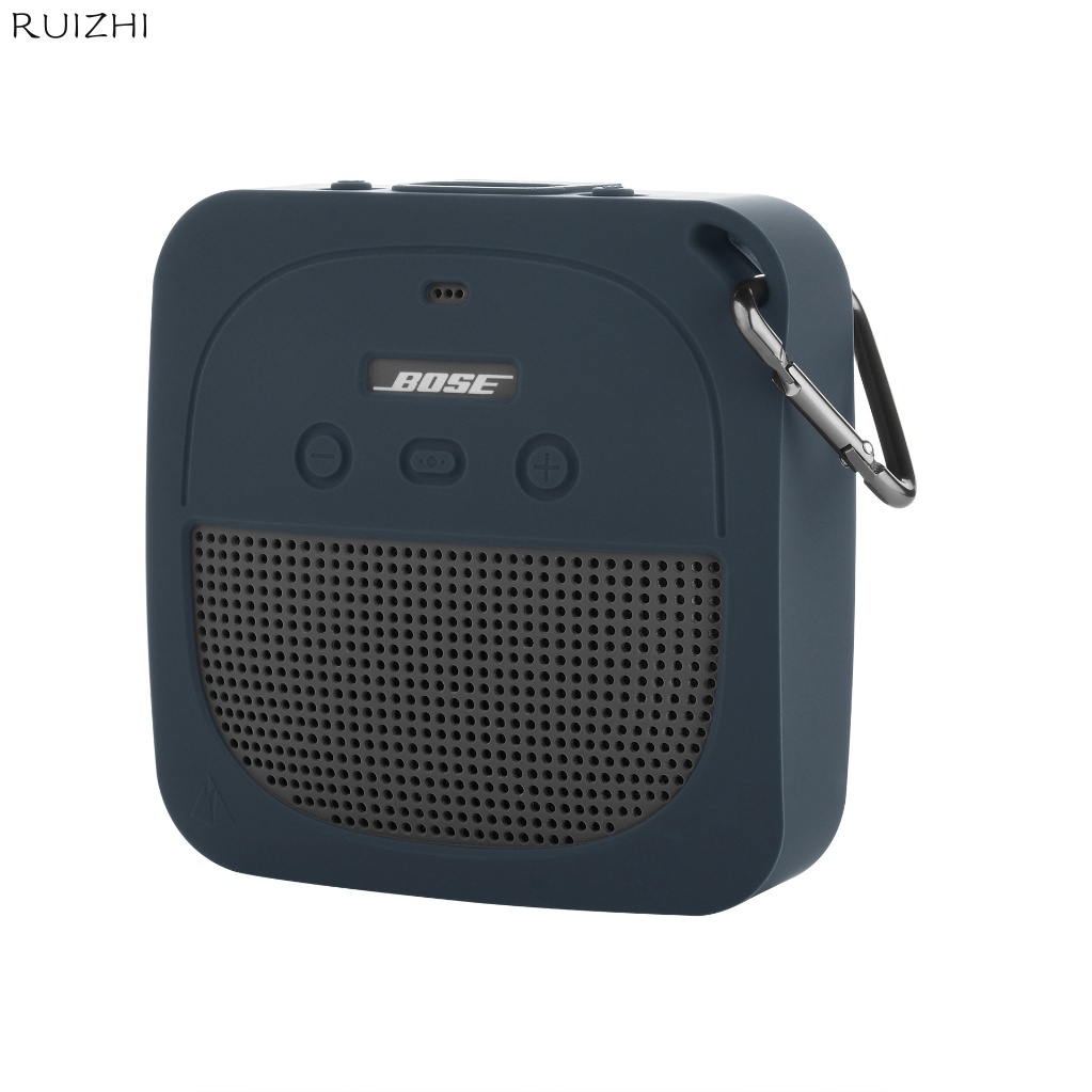 適用於Bose SoundLink Micro藍牙音箱保護套抗摔矽膠帶掛鉤 戶外收納掛揹包 多色可選