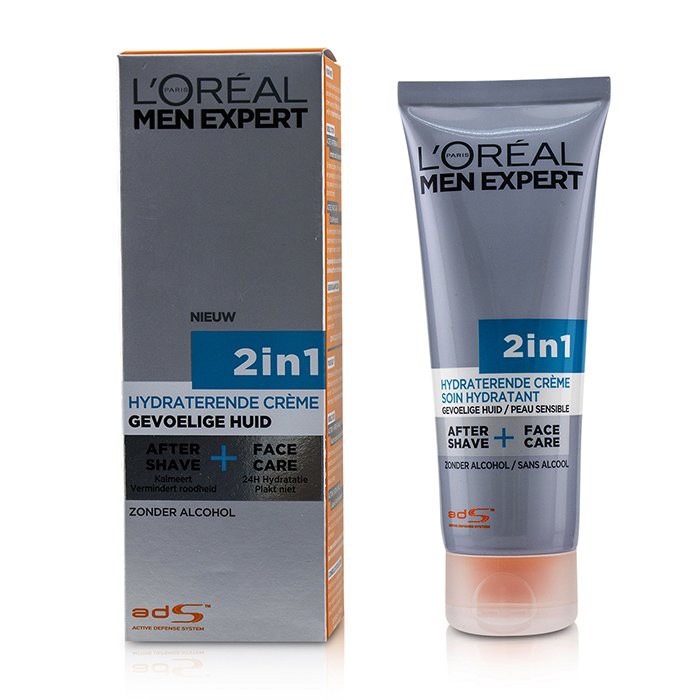 萊雅 - 男士2合1鬚後面霜Men Expert Face Creme 2-in-1 After Shave + Fac