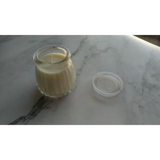 手工香氛蠟燭 天然大豆蠟 英國梨與小蒼蘭 淡香 90g 大豆蠟燭 香氛蠟燭 手工蠟燭