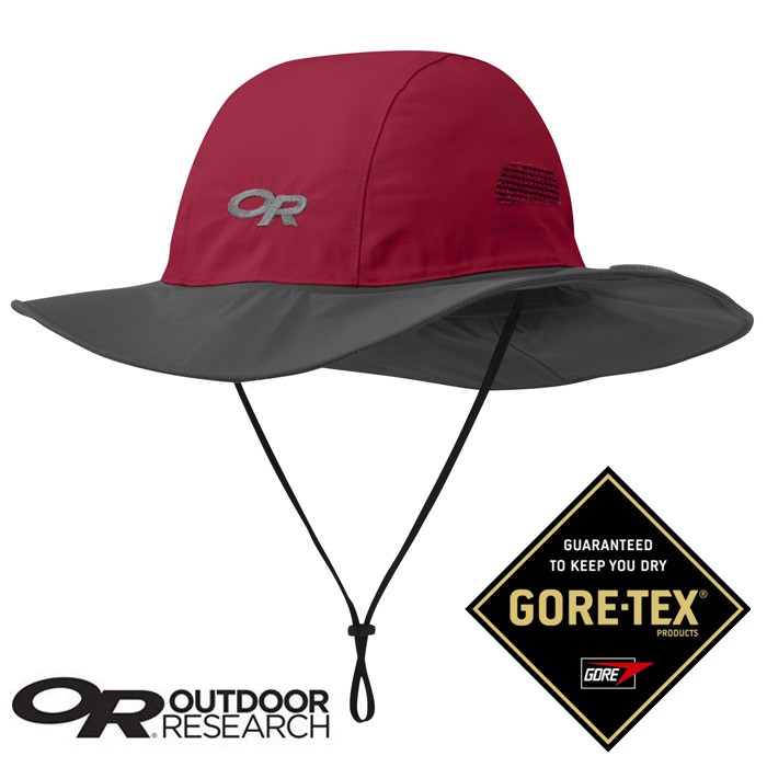 【Outdoor Research 美國】防水圓盤帽 遮陽帽 登山帽 紅/灰色 (243505-0916)