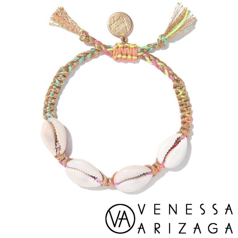 Venessa Arizaga FANTASEA BRACELET GOLD RAINBOW 貝殼手鍊 彩色沙灘手鍊