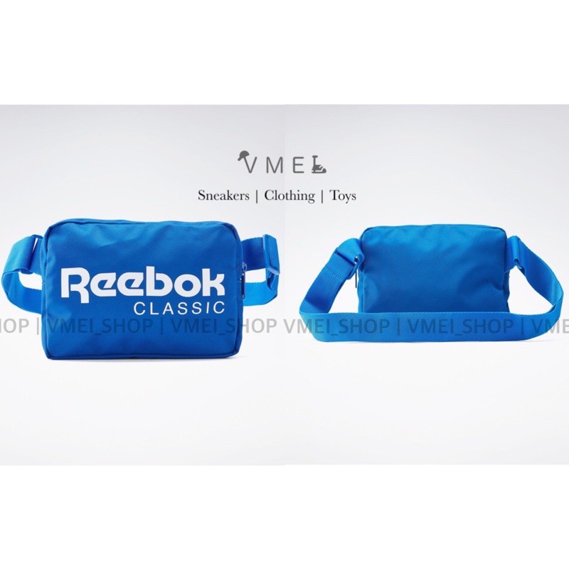 【VMEI_SHOP】Reebok Classic Logo Waist Bag 經典小腰包 斜背包 藍