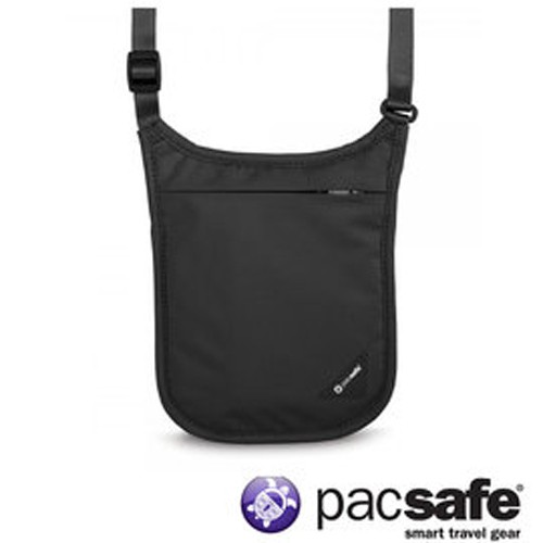 Pacsafe Coversafe V75 RFID 掛頸包 護照包 旅遊 度假 出國 10139100 黑