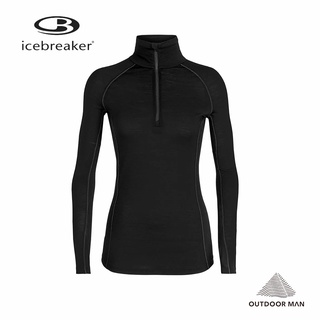 [Icebreaker] 女款 ZONE 網眼透氣保暖半開襟長袖上衣-BF150 (IB104332)