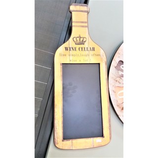 美式復古 工業風 酒瓶造型黑板（出清價）