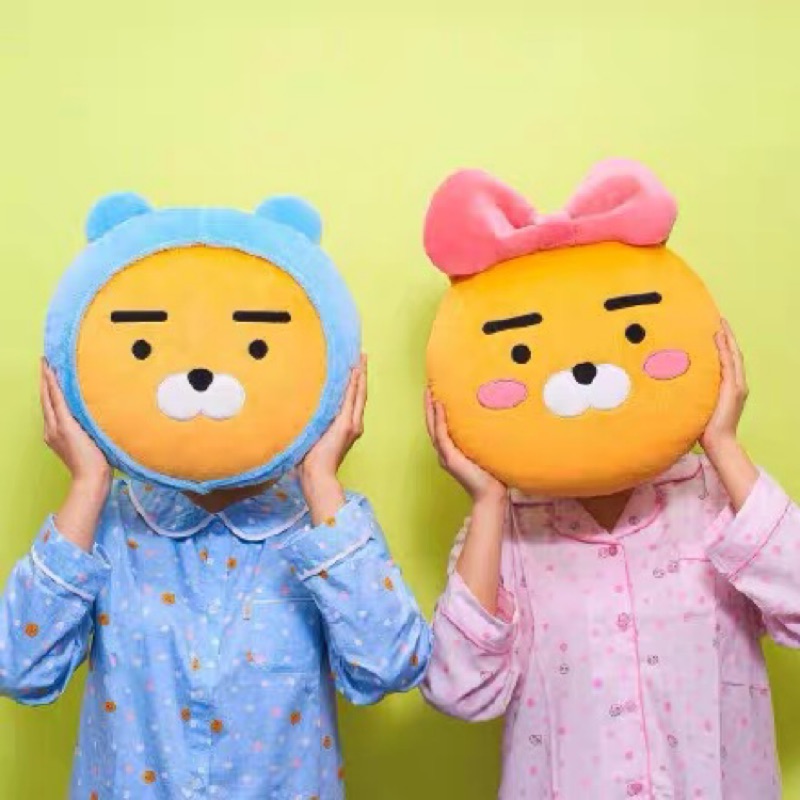現 預 Kakapo Friends 萊恩熊抱枕萊恩ryan Ryan熊韓國抱枕枕頭小熊黃色熊靠枕 蝦皮購物