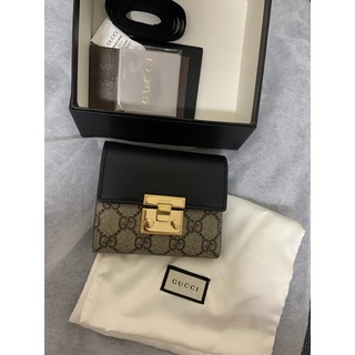 「已售出」GUCCI專櫃正品全配二手短夾 耐用防刮