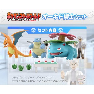 現貨 日版 魂商店 限定 神奇寶貝 精靈寶可夢 SCALE WORLD 關都 地方 大木博士 噴火龍 套組 PVC 盒玩