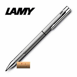 LAMY連環系列不銹鋼唰紋二用筆*606 twin pen logo