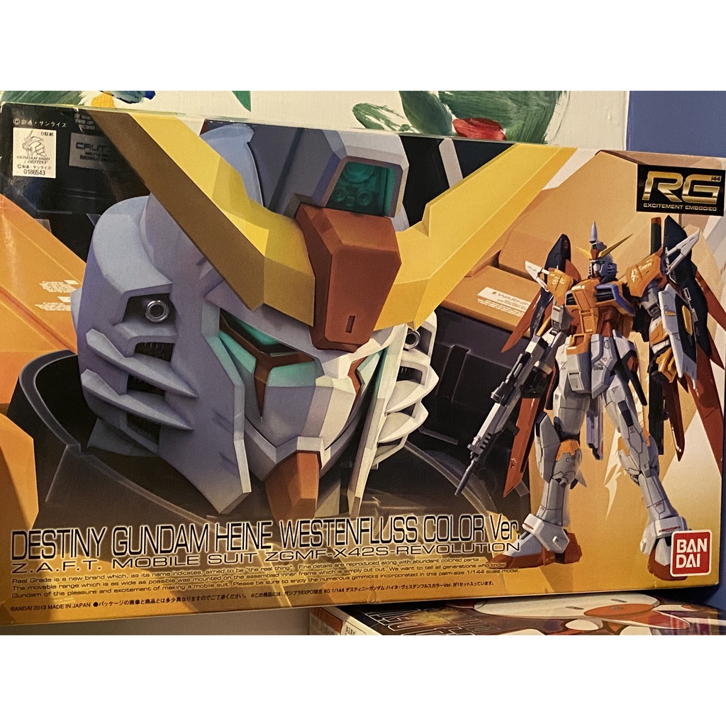RG 1/144  EXPO 限定品  海涅配色命運鋼彈   金異端天彩色透明版