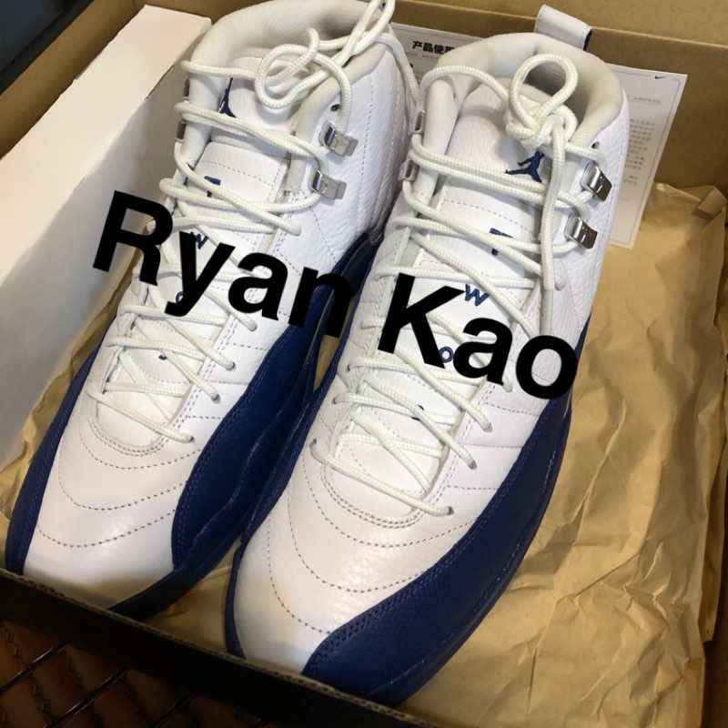 Jordan 12 法國藍 French blue Kobe 著用