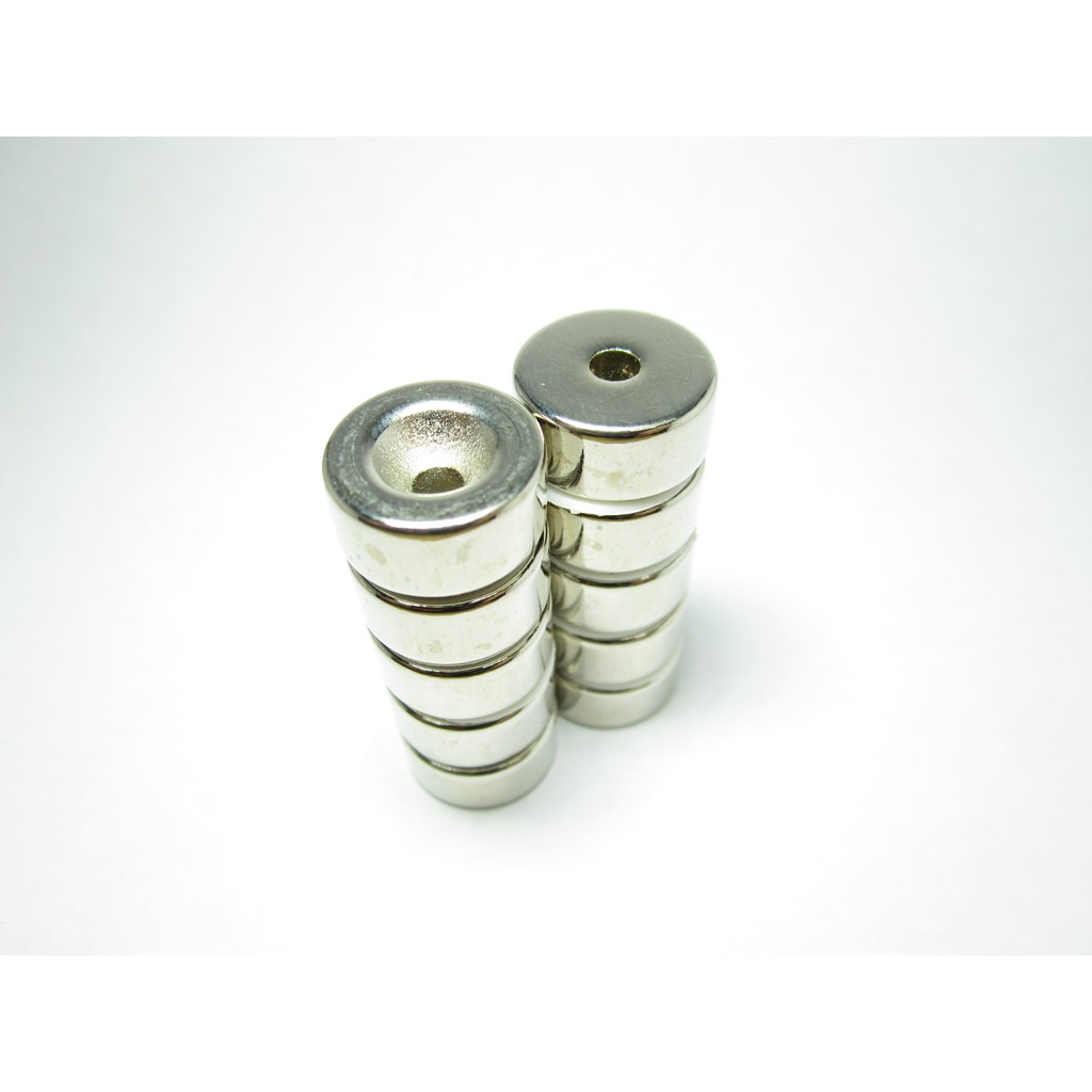 強力磁鐵   環形沉頭孔  鎖螺絲 (直徑15-18mm)  釹鐵硼 磁鐵  DIY 手作 實驗 材料  magnet