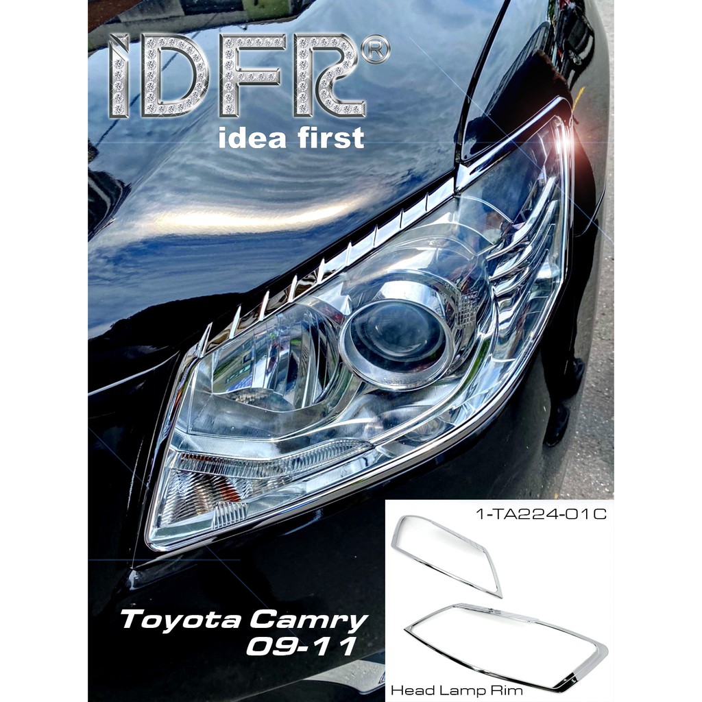 IDFR ODE 汽車精品 TOYOTA CAMRY 09-11 鍍鉻大燈框 電鍍大燈框