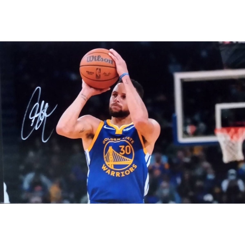 NBA金州勇士Stephen Curry 史蒂芬·柯瑞親筆簽名照含證
