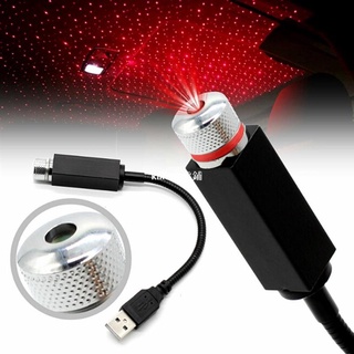 kiko雜貨鋪【滿299出貨】🎉新品 LED車內氣氛燈 汽車車載USB星空頂燈 扶手箱改裝 車頂棚滿天星 USB車內氛