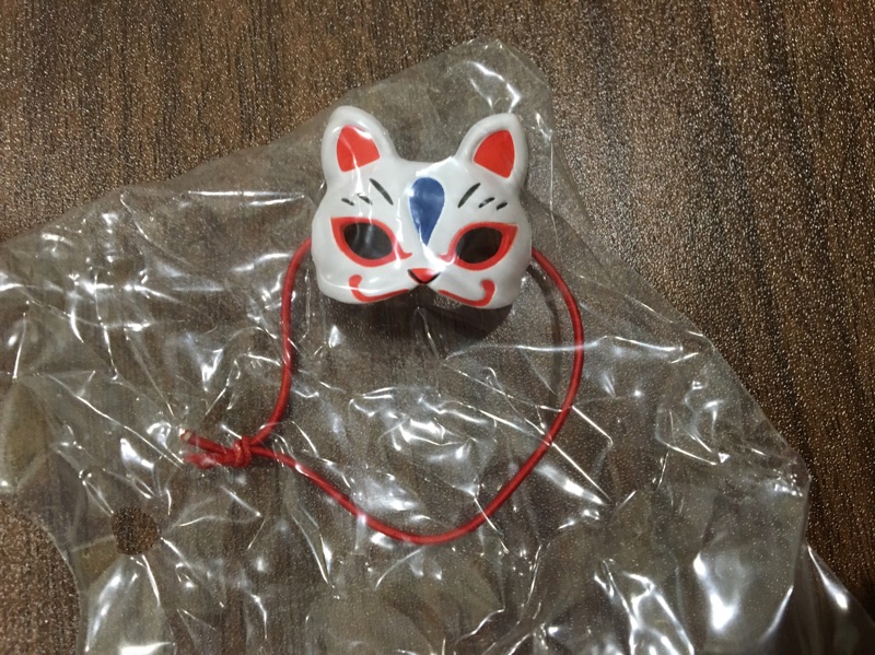 日本傳統面具扭蛋狐面/狐狸面具貓面/貓咪面具般若面/鬼面火男面（全新 