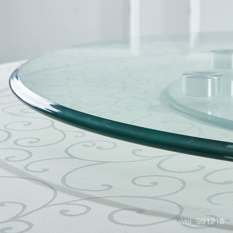 玻璃轉盤圓桌鋼化玻璃大圓桌面旋轉盤旋轉台轉盤底座餐桌轉盤家用 n1o3