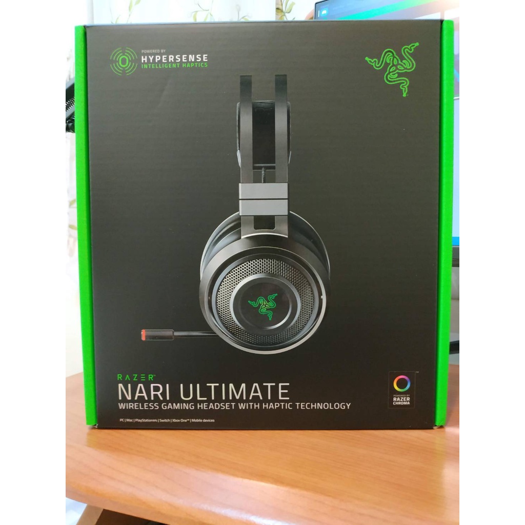 [全免運！］Razer Nari Ultimate影鮫終極版 電競無線耳機麥克風