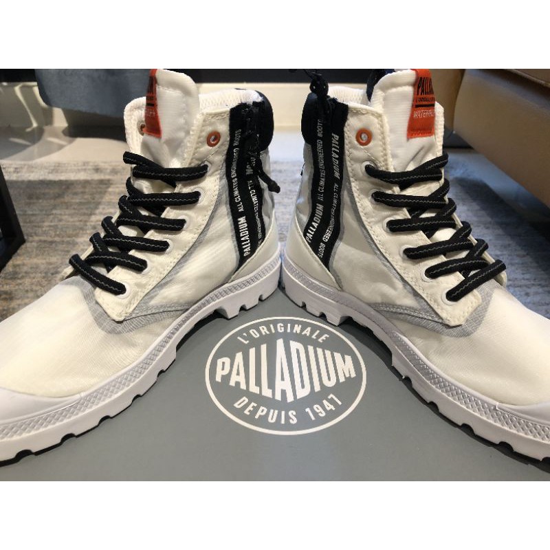 Palladium vapor sc 白 防水靴 橘標 拉鍊限定款