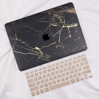 蘋果MacBook Air 13 11 Pro 13 15 16 M3 黑金大理石 保護殼 筆電殼 Mac殼 注音鍵盤膜